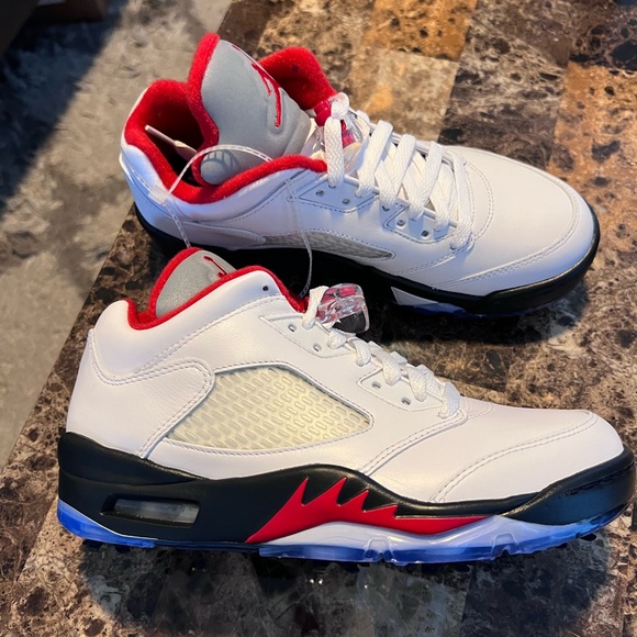 jordan 5 retro low golf fire red